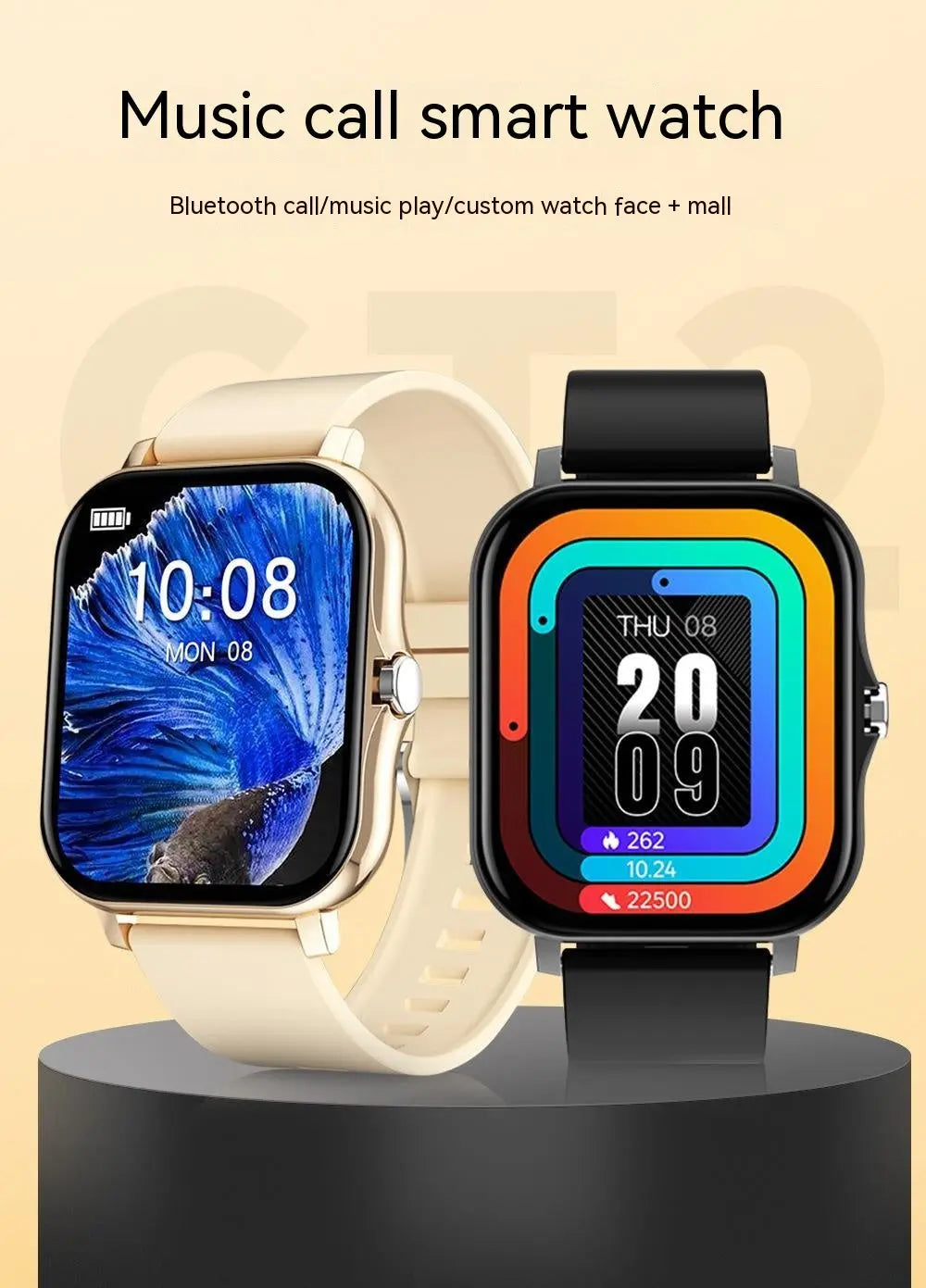 Smart Music Watch with Voice Assistant GlowTrendVibe