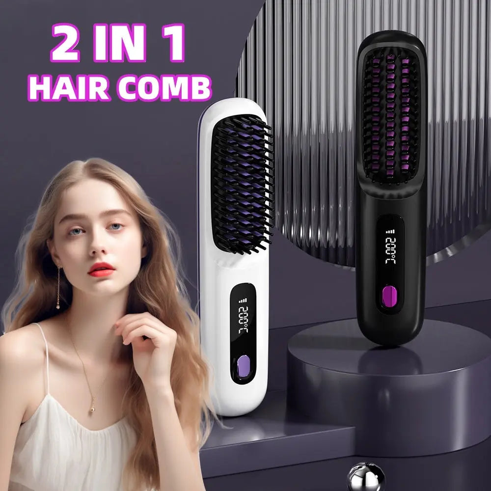 Portable Wireless Hair Styler GlowTrendVibe