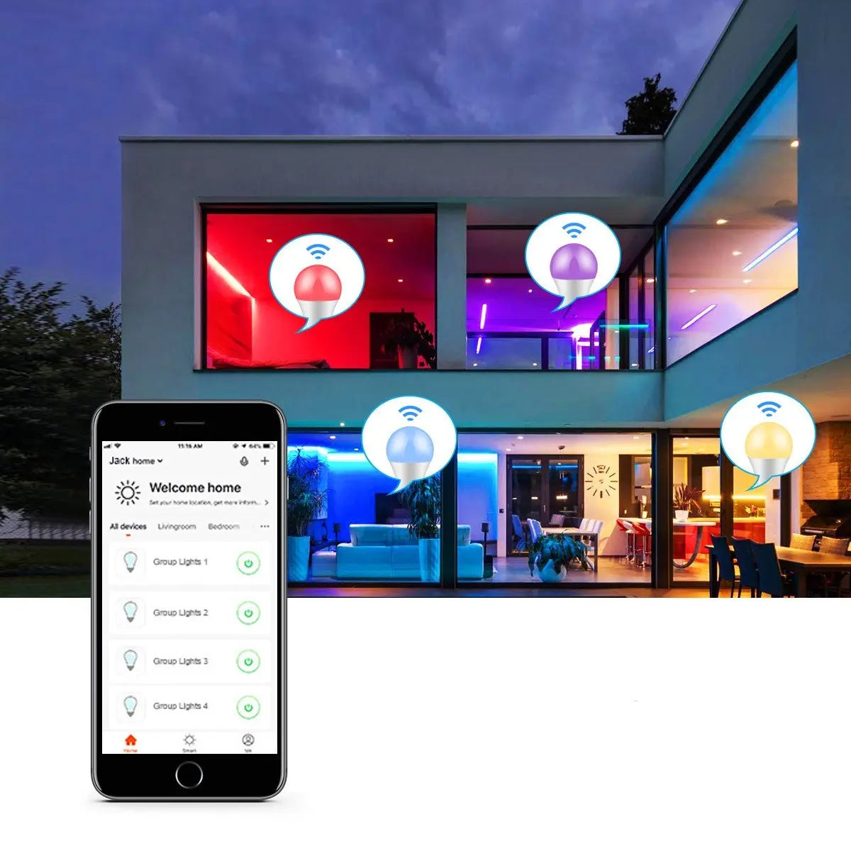 Smart Home Mood Lighting GlowTrendVibe
