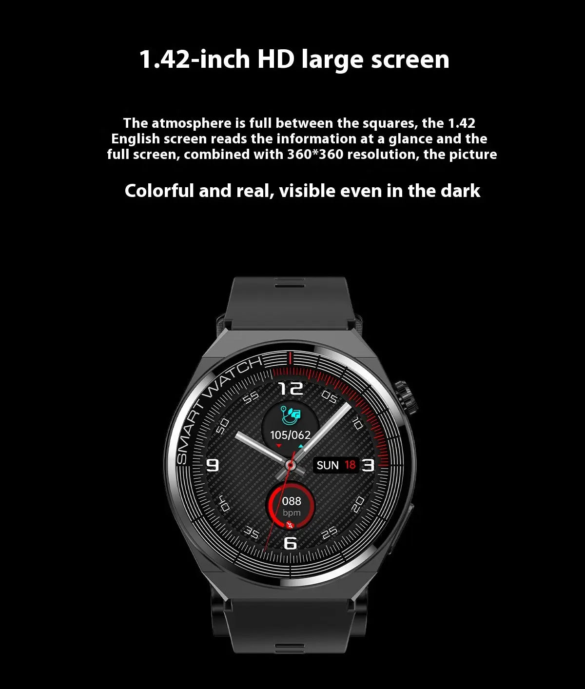 Smart Health Voice Watch GlowTrendVibe