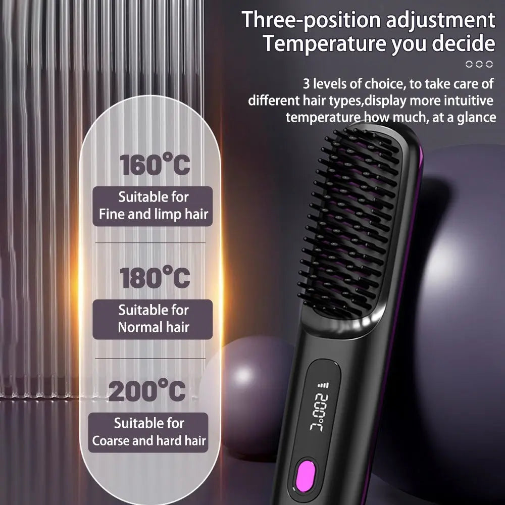 Portable Wireless Hair Styler GlowTrendVibe
