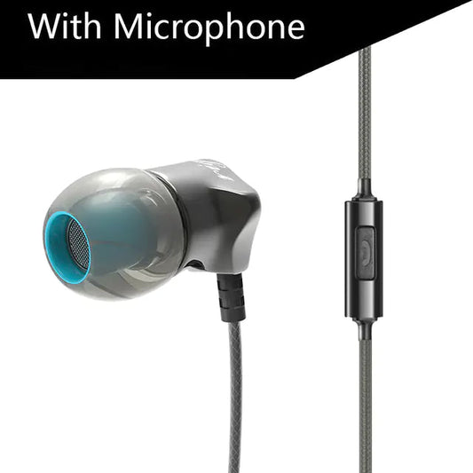 Heavy Bass Metal In-Ear Headphones with Microphone glowtrendvibe